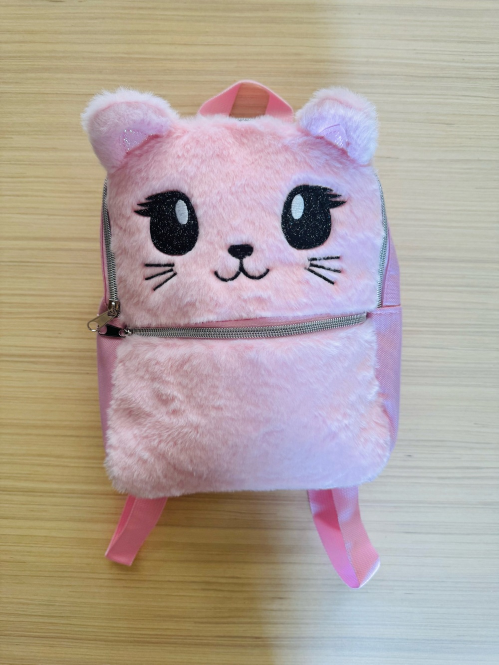 NWT Plush Pink Kitten Backpack